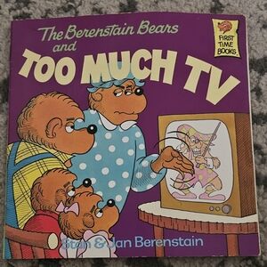 The Berenstain Bears And Too Much TV Vintage Children’s Book 1984